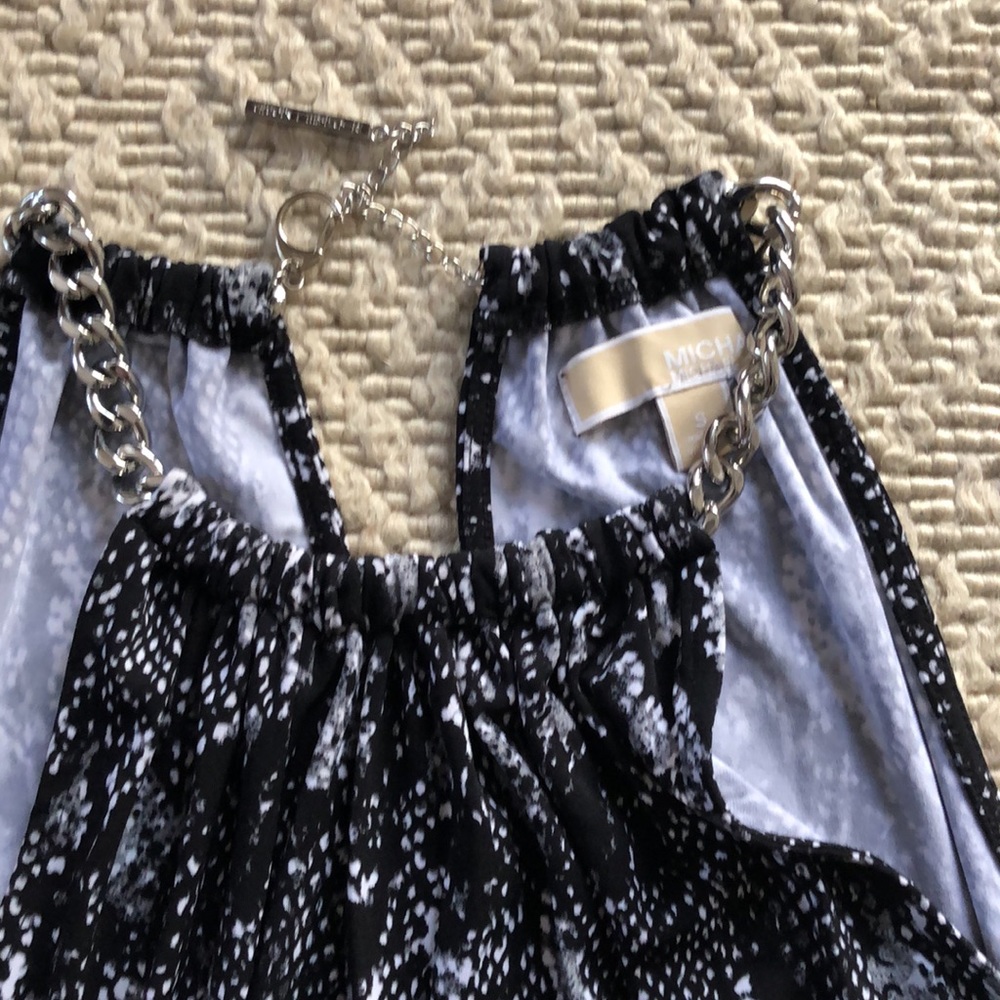 Michael By Michael Kors Python Chain Halter Top - image 4